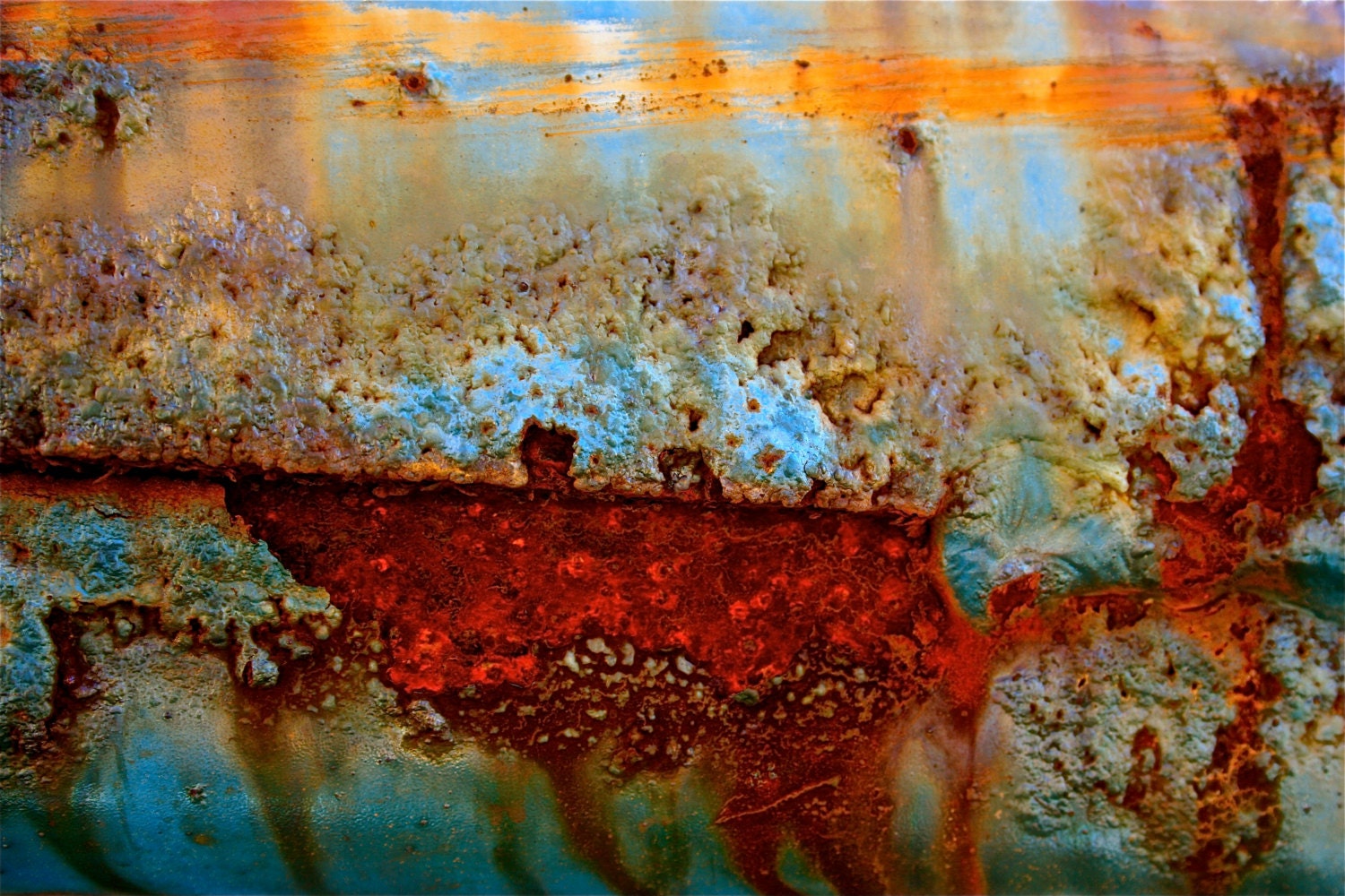Under Fire Lake - 16x24 Abstract - sherilwright Under Fire Lake - 16x24 Abstract - sherilwright