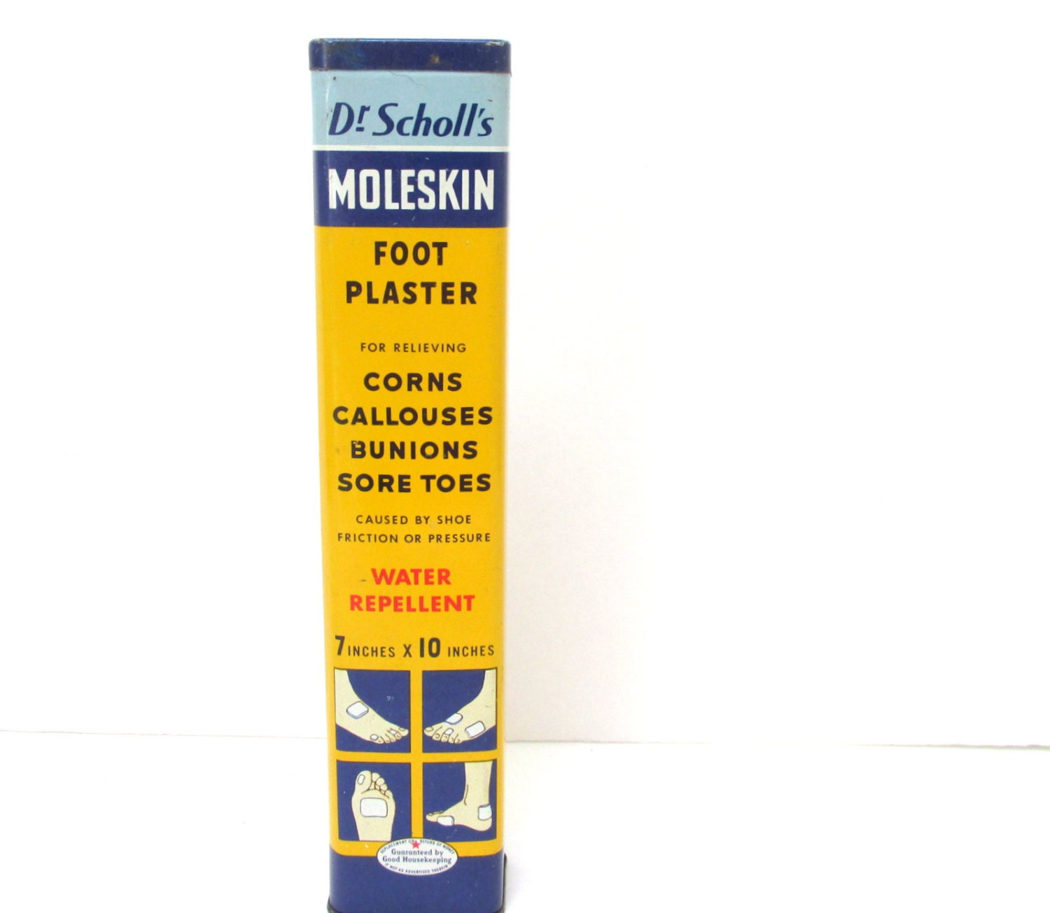 Vintage Dr Scholls Moleskin Foot Plaster Tin By Creeklifetreasures