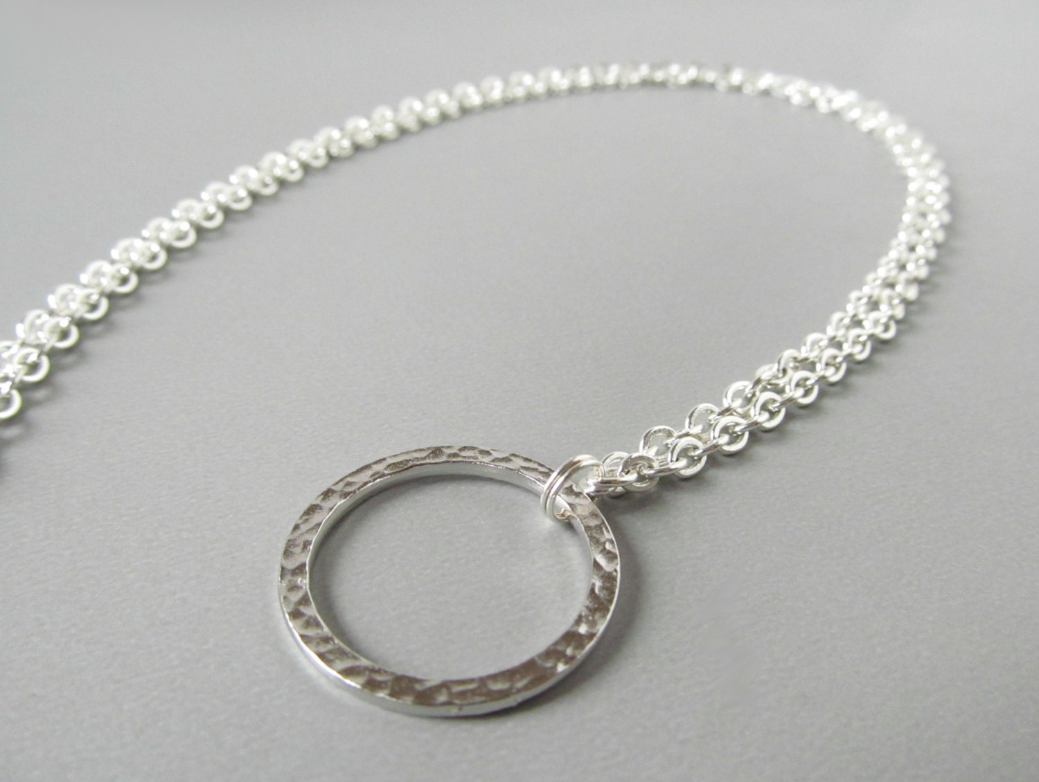 Silver Glasses Lanyard. Reading Glasses Holder. Silver by HalfSnow