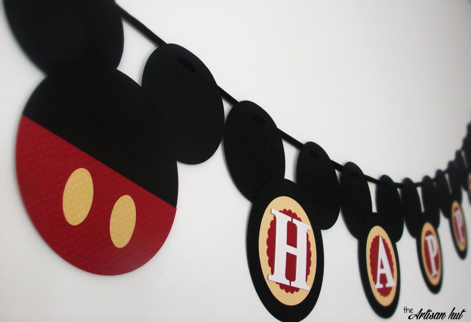 Mickey Mouse Birthday Banner Mickey Mouse Banner Handmade