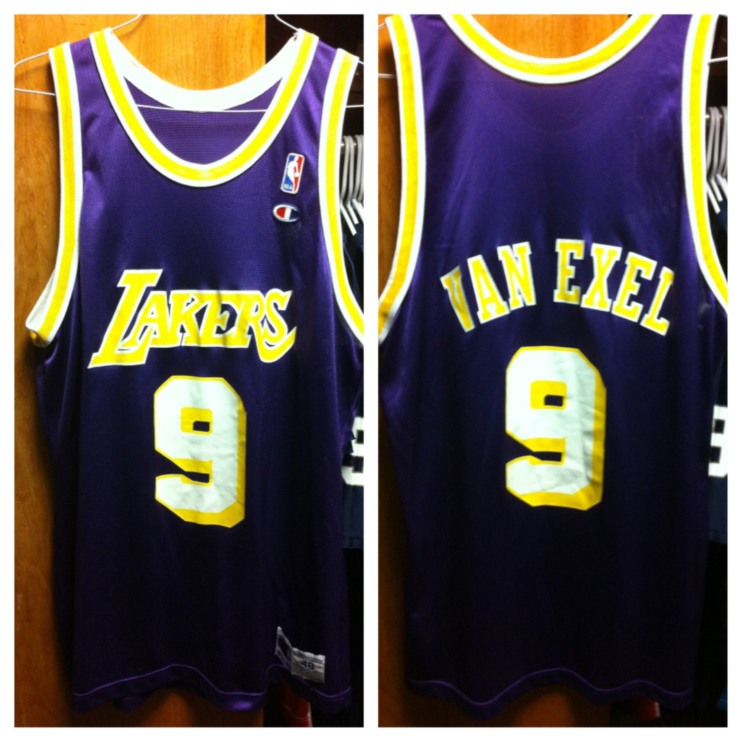 nick van exel jersey mitchell and ness