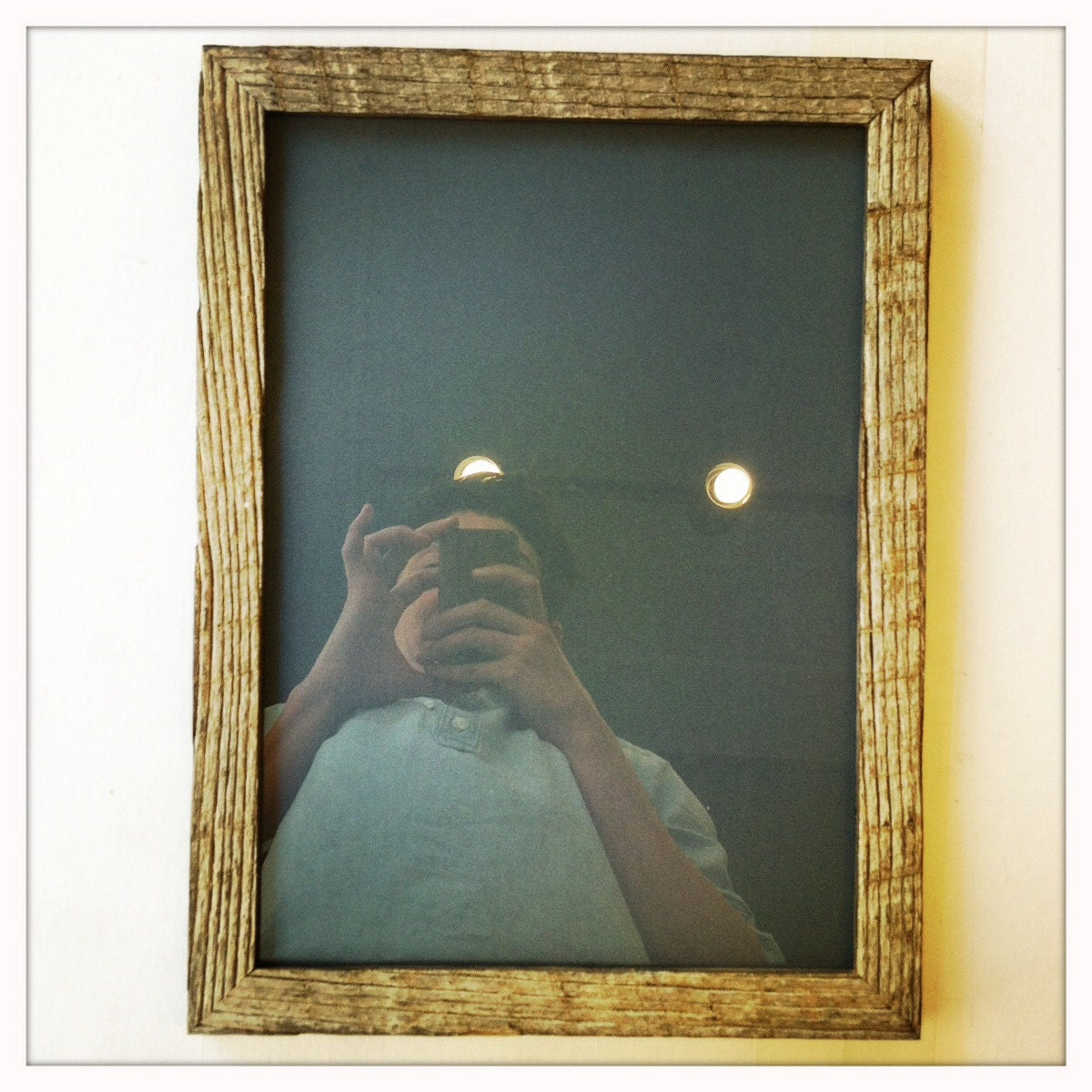 10 x 14 Reclaimed Barn Wood Picture Frame by FlyingPigFrames