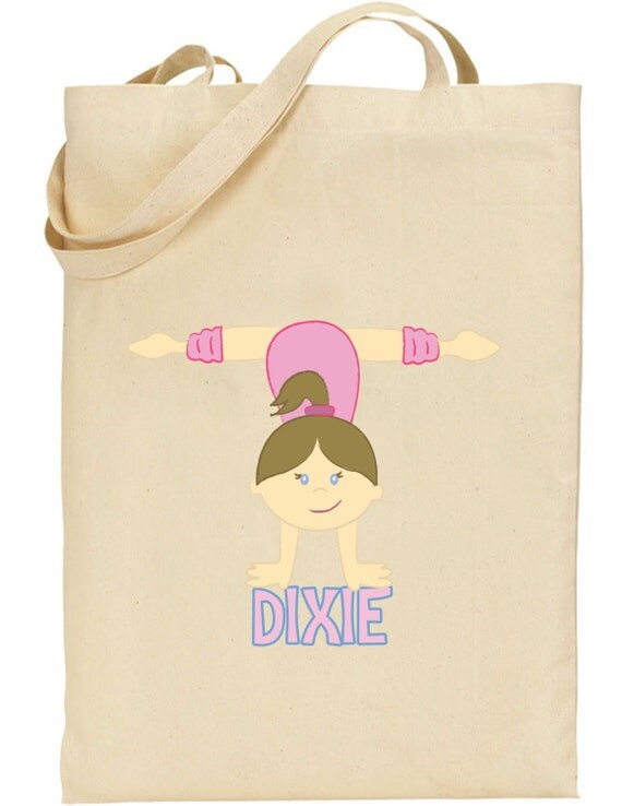 Gymnastics Bag Personalized Personalized by DixieDooDadsBrieBows