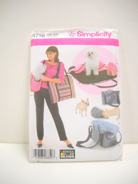 Small Dog Carrier Pattern Un Cut Dog Carrier and by StitchKnit