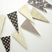 Voilà Vintage 6ft. Pennant ** Vintage Wedding Garland, Vintage Baby Shower, Shabby Chic Decor, French Style Party, Classy Halloween Decor **