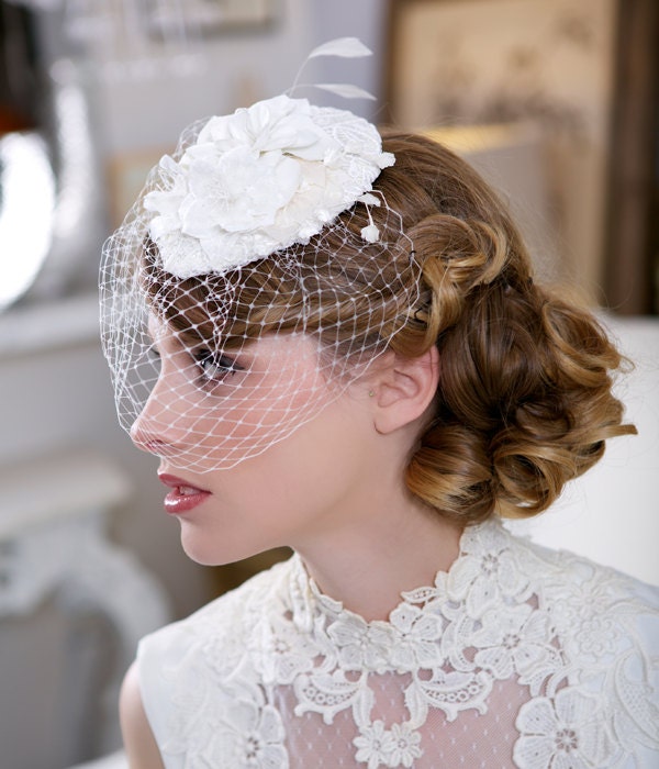 lace wedding hats