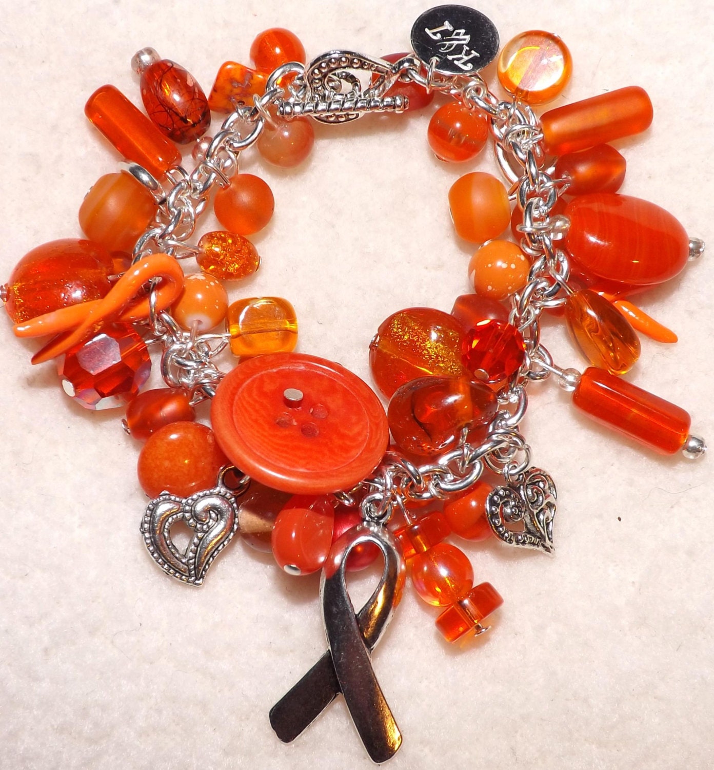 Orange Awareness Bracelet - KarleensIdeas