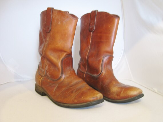 Vintage Red Wing leather cowboy boots by hippiejo74 on Etsy
