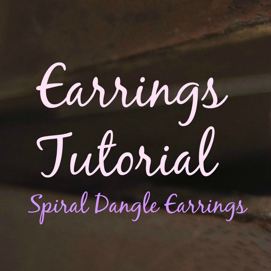 How to make Spiral Dangle Earrings or corkscrew by GraceEarrings
