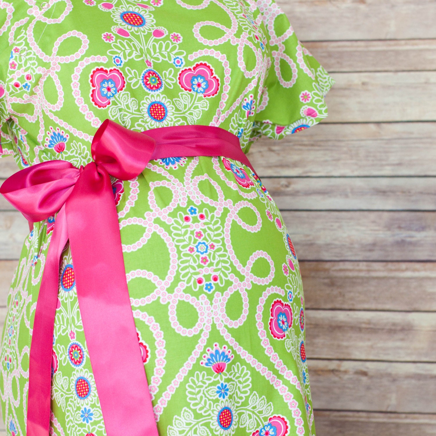 Maternity Hospital Delivery Gown in Jenny XS Only ON by modmum