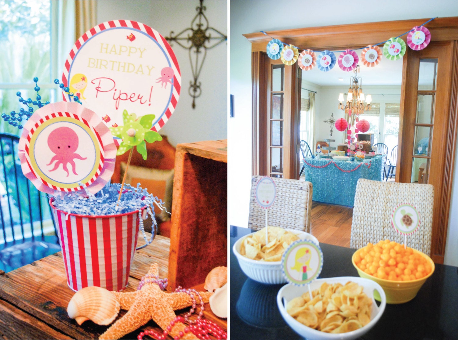 DIY, Mermaid PARTY PACK Il_570xn