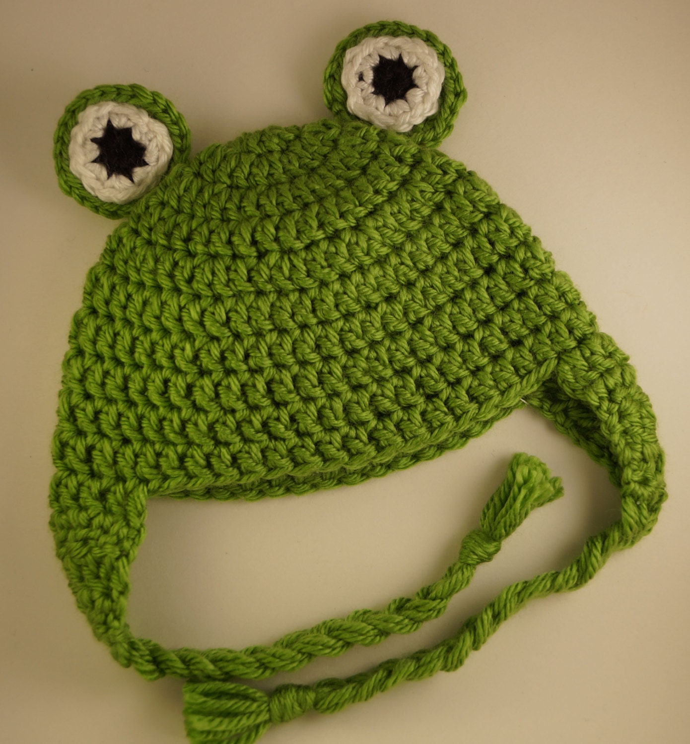 Items similar to Crochet Frog Beanie Hat Baby on Etsy