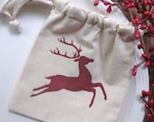 Six Christmas Gift Bags, Christmas Reindeer, Lodge Christmas, Rustic Christmas, Scandinavian Christmas - InTheBluebellWoods