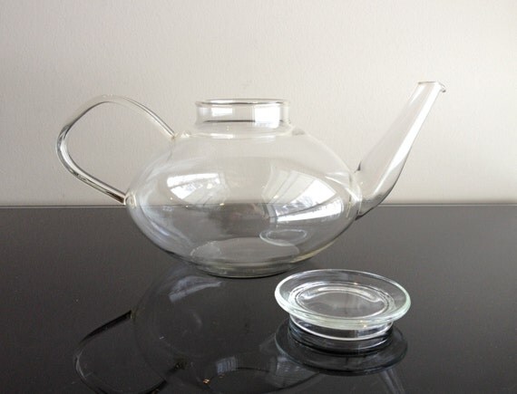 Schott Mainz Jenaer Glas Teapot with Lid by Modernismus on Etsy