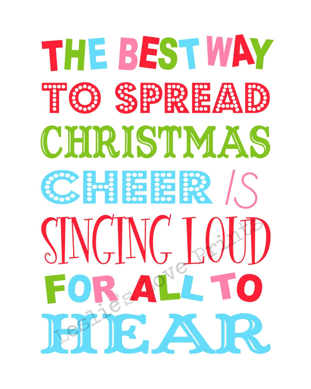 Buddy the Elf Quote Printable You Print by LeslieLovePrints