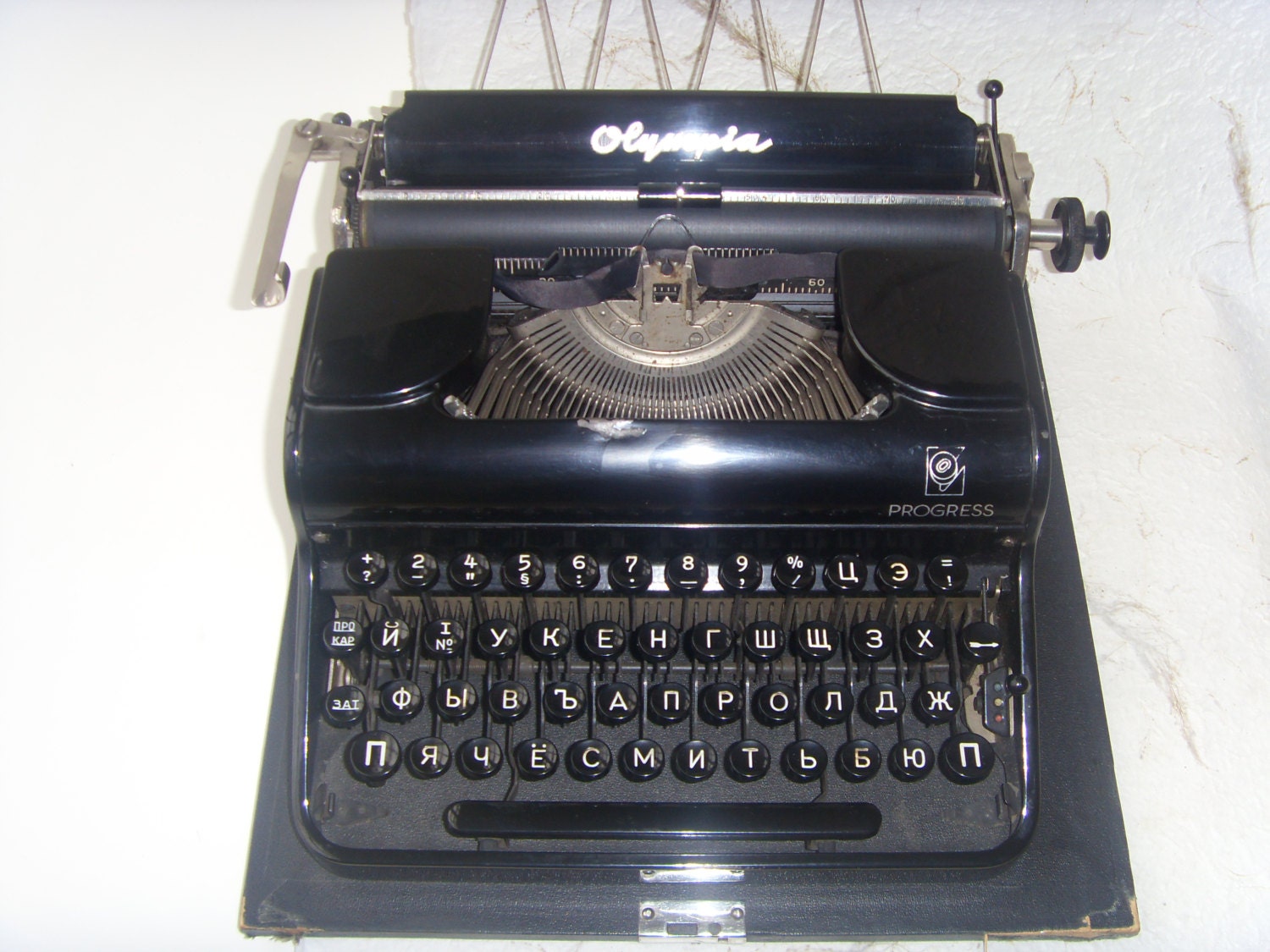 Antique Typewriter Olympia Progress Made in Germany in 1960s. - Astra9