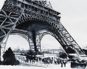 Original watercolor painting  â�� "Eiffel tower" â�� Paris art - NicolasJolly