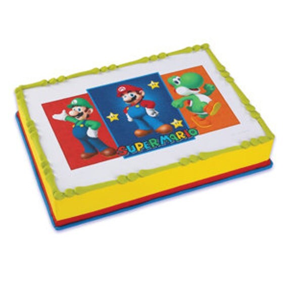 Mario Brothers Edible Image Cake Topper Il_570xn