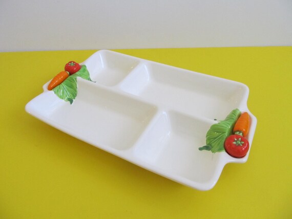 Japan Divided Dish Serving Platter Relish Tray by MaggiesCellar