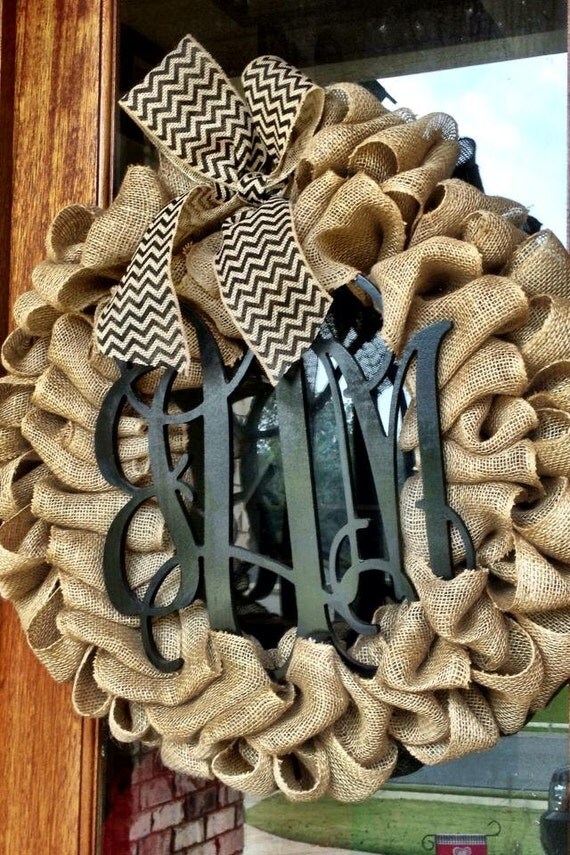 Items similar to Burlap Wreath Etsy Wreath Fall Wreaths for door