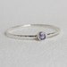 Choose a Stone on a Tiny Thread of Silver - Sterling Silver Skinny Stack Ring - Delicate Jewelry