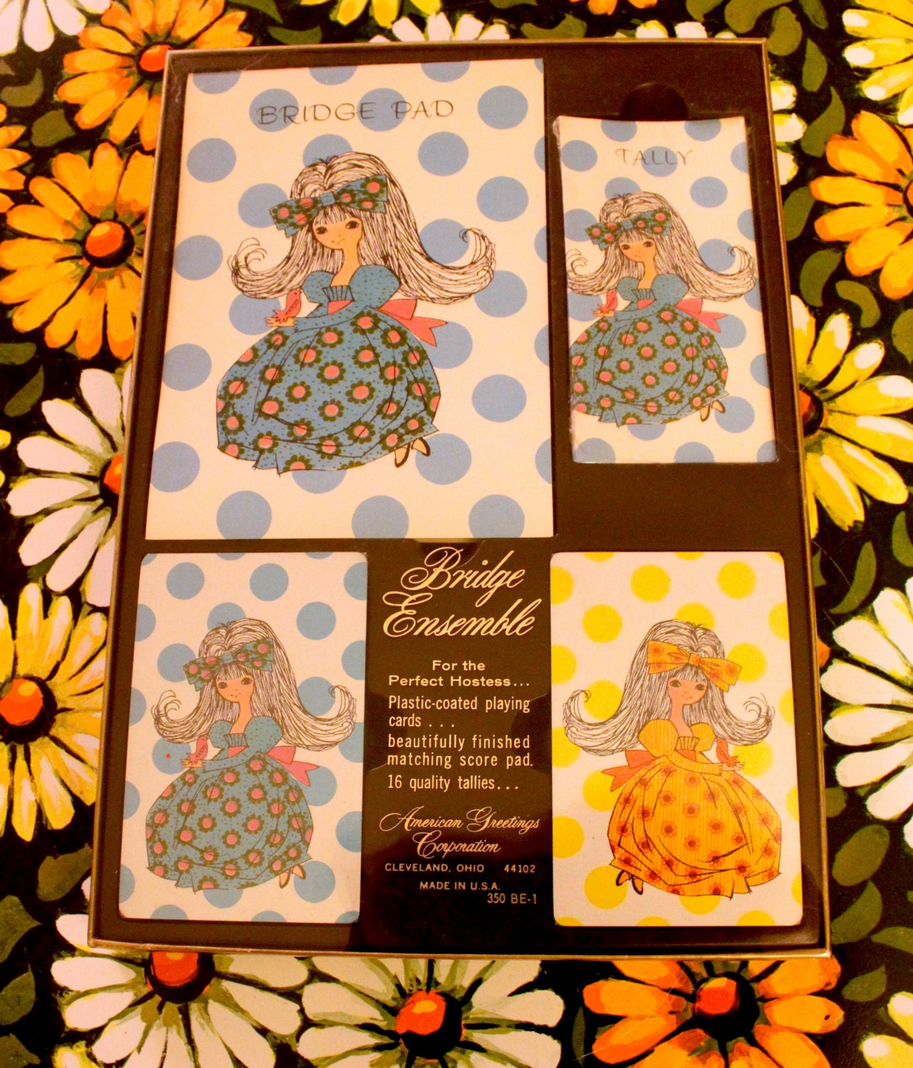 Vintage Bridge Set Playing Cards Game Bridge Ensemble by poetsy