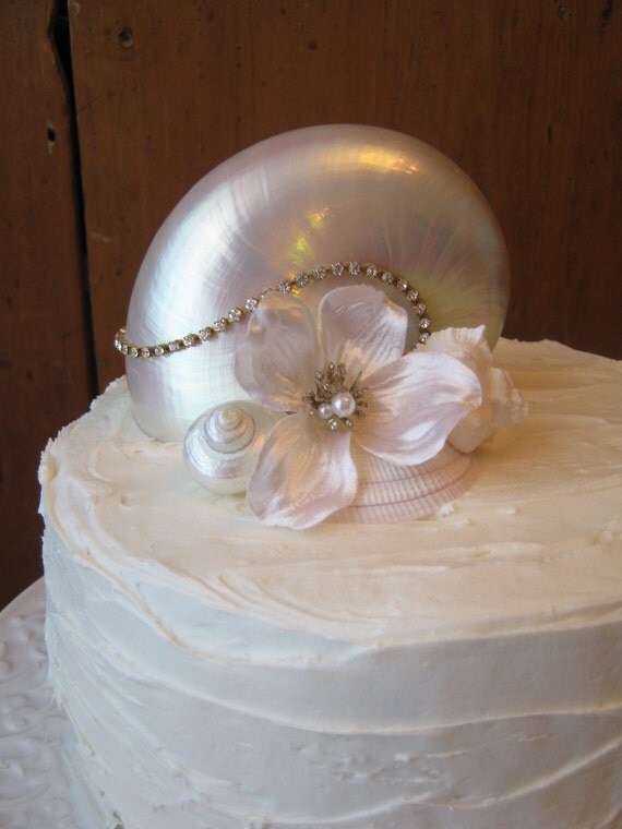 Beach Wedding Cake Topper - Beach Themed Wedding