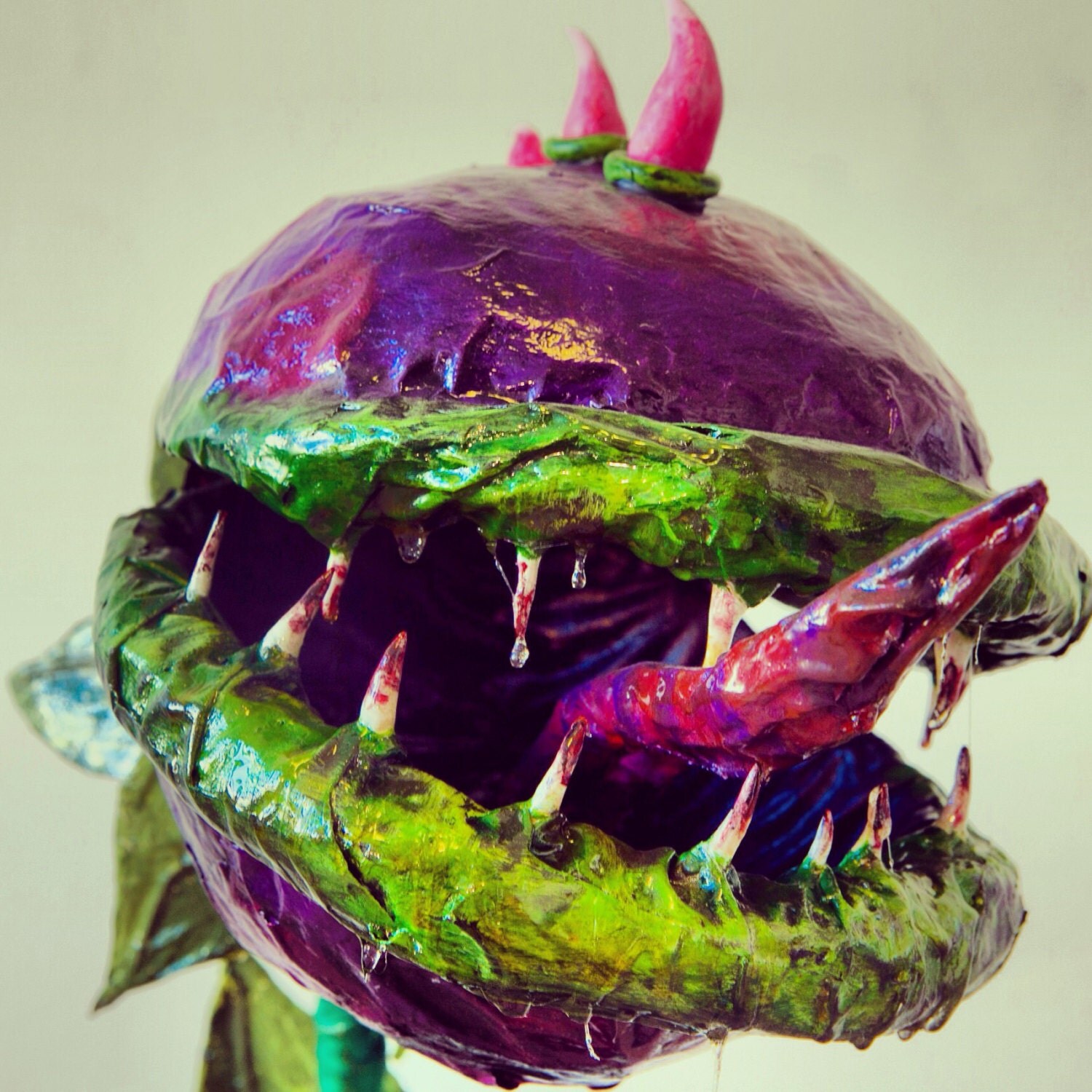 Items similar to Plants vs Zombies inspired Hand Made Paper Mache Plant