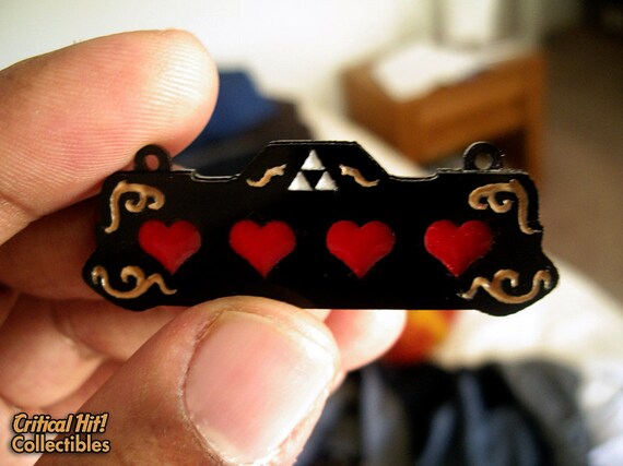Life Hearts Necklace video game jewelry geek by