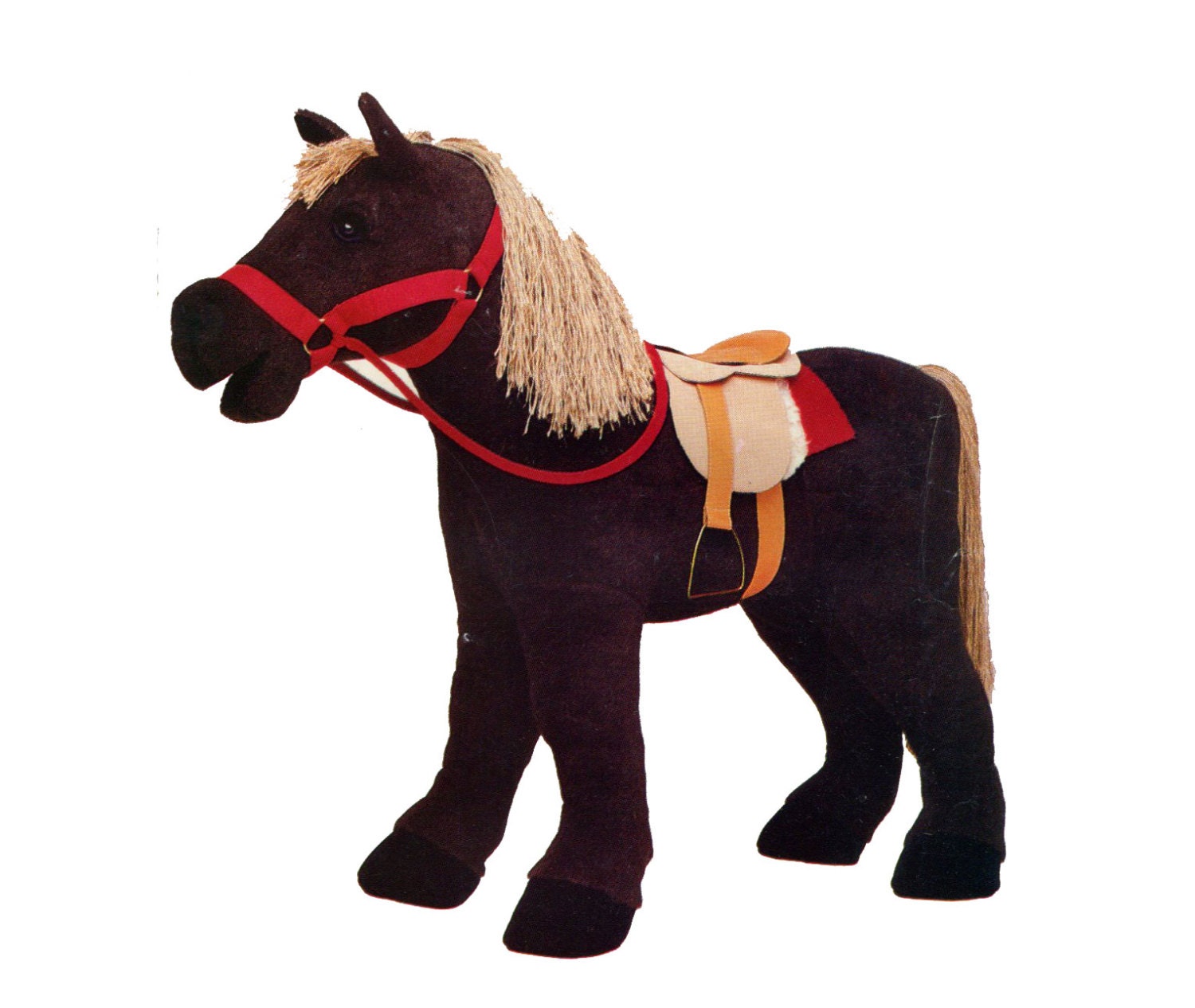 large horse stuffed animal