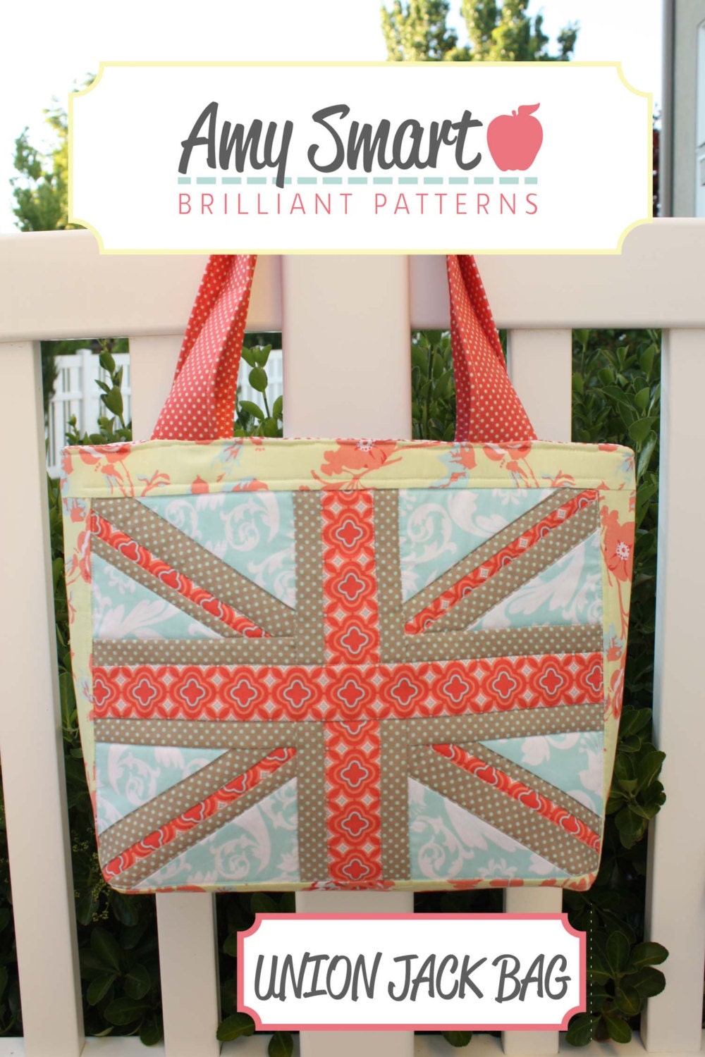 Union Jack Quilt Block and Tote Bag Pattern PDF