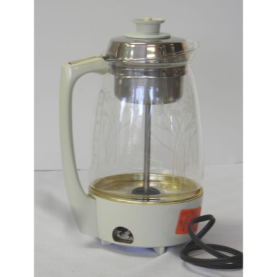 Vintage Proctor Silex Glass Lite Up Percolator 1960s by AtomicKatz