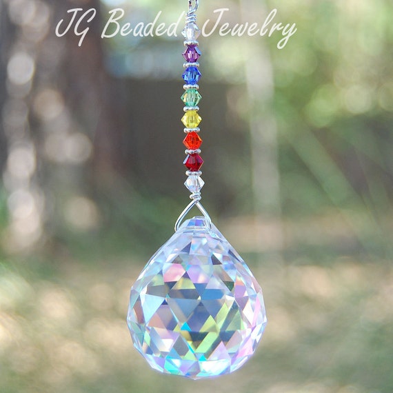 Rainbow Prism Crystal Suncatcher By Jgbeadedjewelry On Etsy