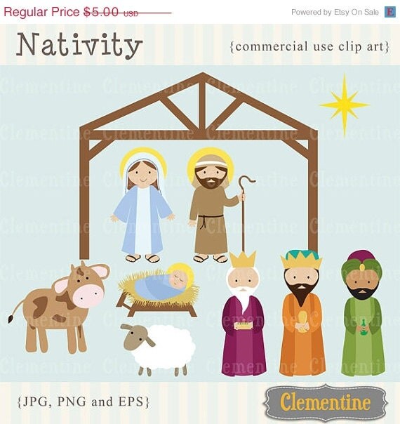35% off sale Christmas clip art images, Nativity clip art, Christian clip art, Royalty free clip art- Instant Download Il_570xn