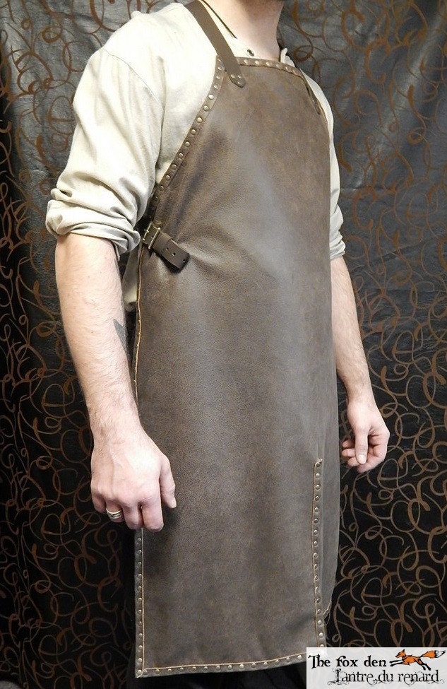 Leather Quality Blacksmith Apron Also Good For Mechanics