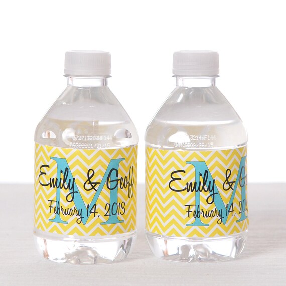 100 Wedding Water Bottle Labels - Waterproof Self Stick Labels Il_570xn