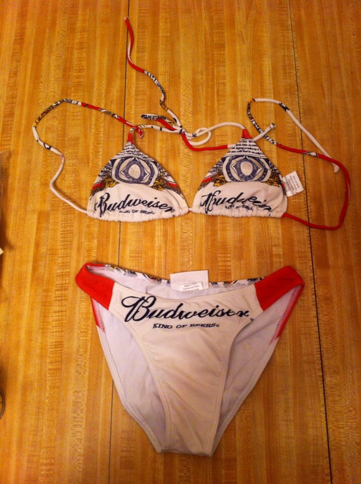 Budweiser Beer Vintage Beach Bikini Swimsuit By MinimalistCouple