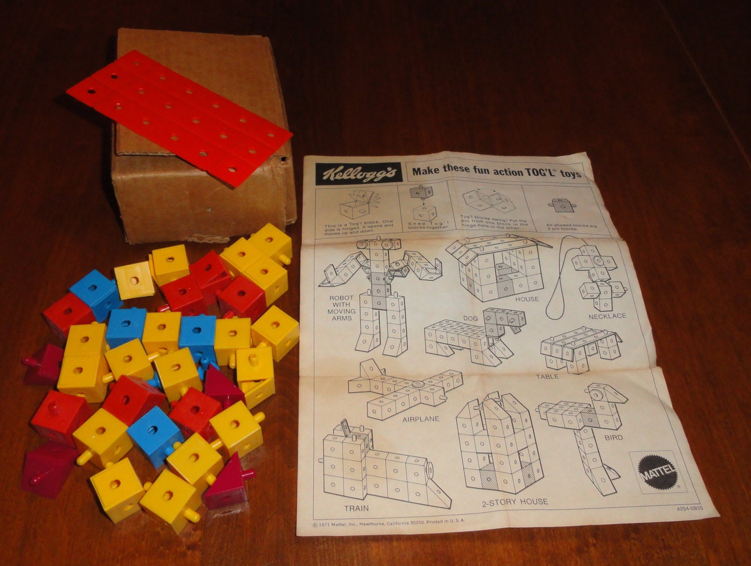 1971 MATTEL Kellog's TOG'L Toys Building by Delightfuldesires4u