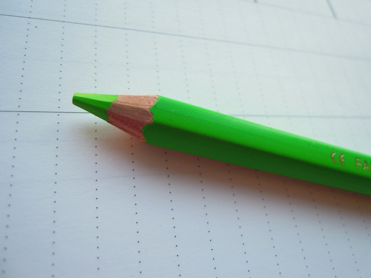 green-neon-fluo-colored-pencil-lyra-by-latelier11-on-etsy