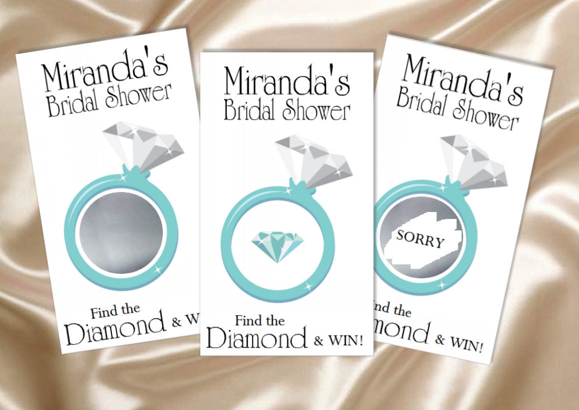 Scratch Off Game Cards - Tiffany Blue Bridal Shower Diamond Ring Il_570xn