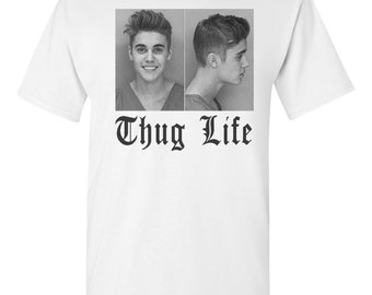 justin bieber mug shot shirt