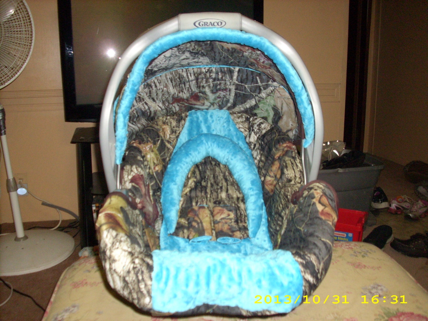 Custom Camo Infant Car Seat Cover for Graco by HaleysCrafts