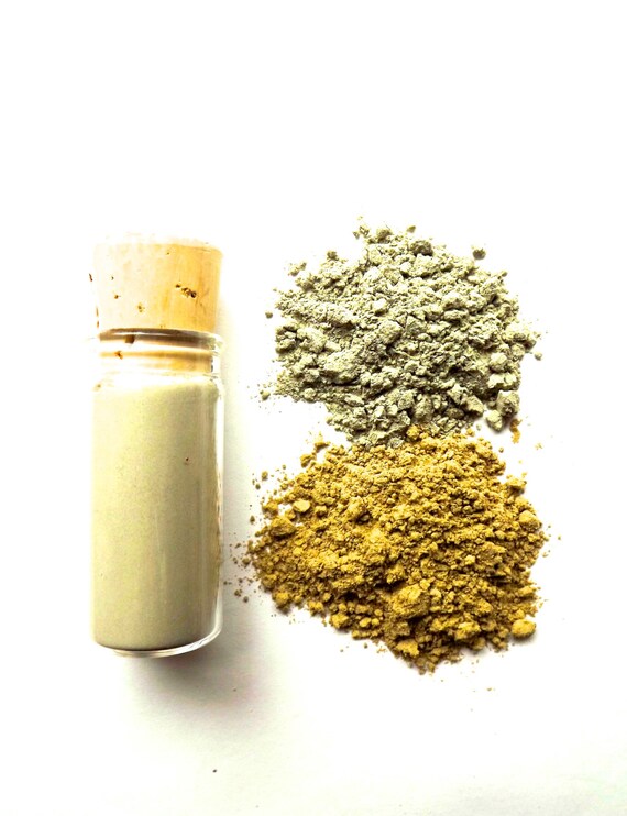 green clay seaweed mask by good4you on Etsy