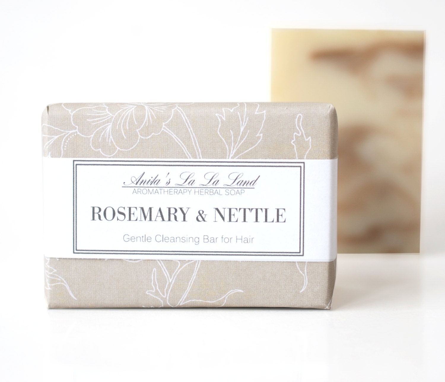 Rosemary & Nettle Shampoo Soap - Big Bar, Cold Process Soap, Hair Bar Soap, 100% Natural - AnitasLaLaLand