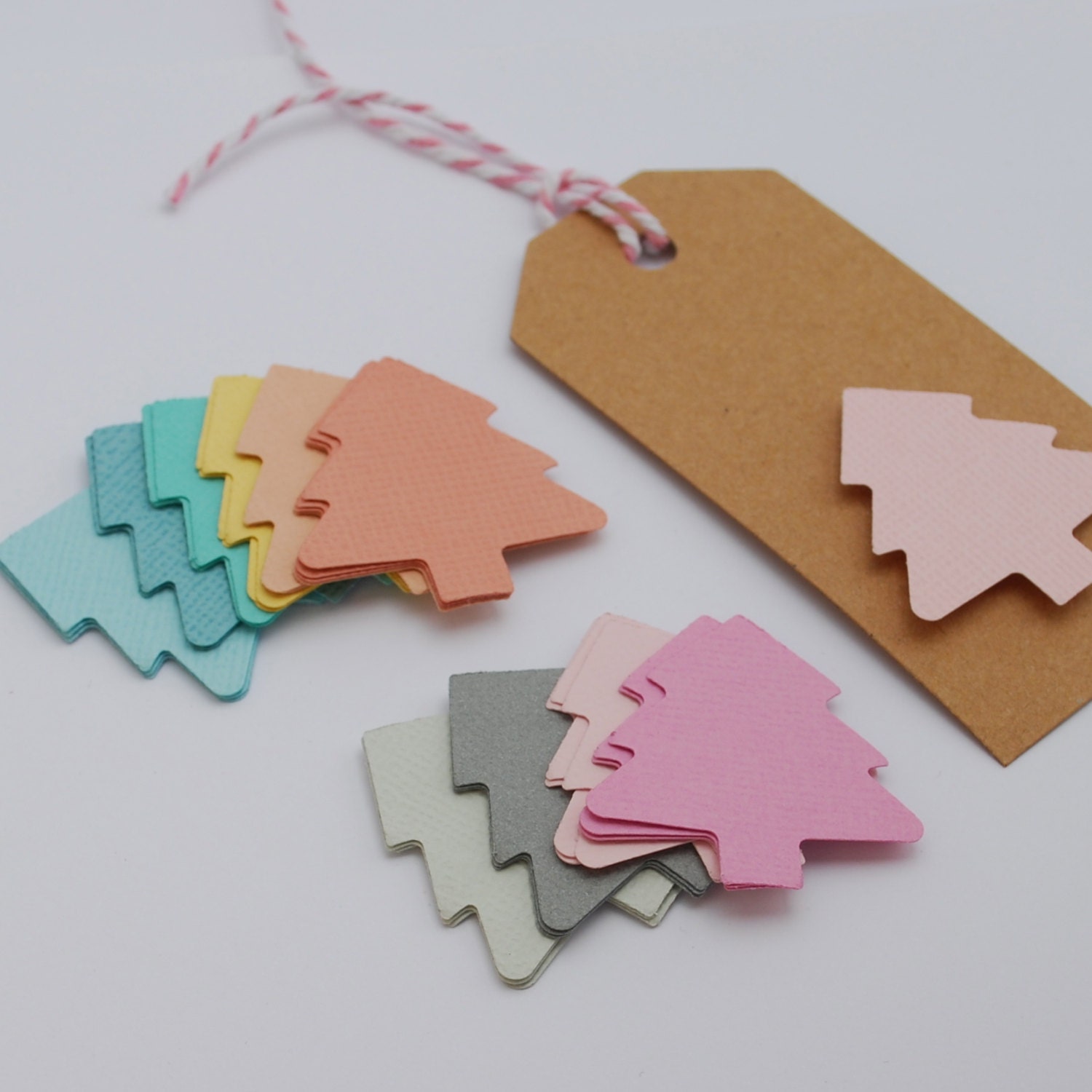 Christmas Tree Embellishments - Pastels - 30 Christmas Trees Il_570xn