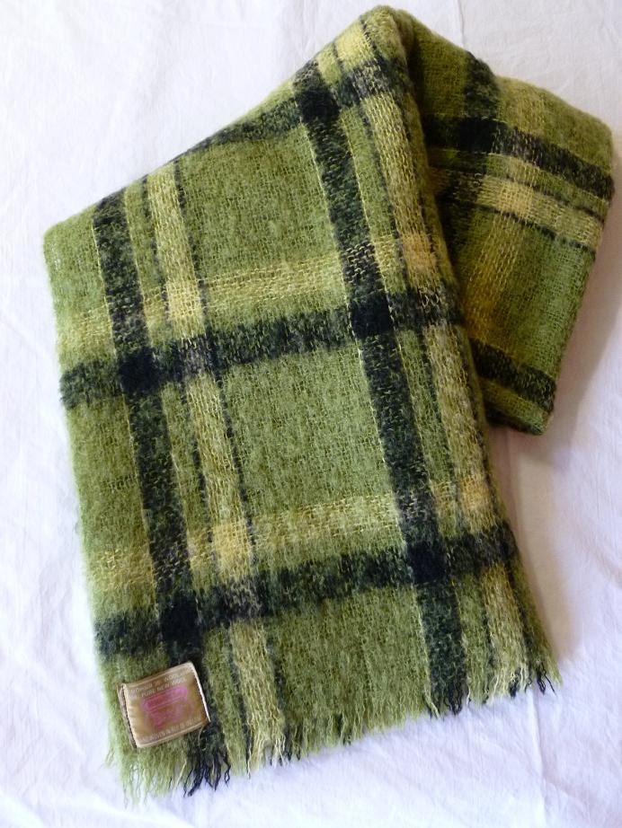 Vintage Mohair Throw Lap Blanket Made in Ireland by LilyAnnsAttic