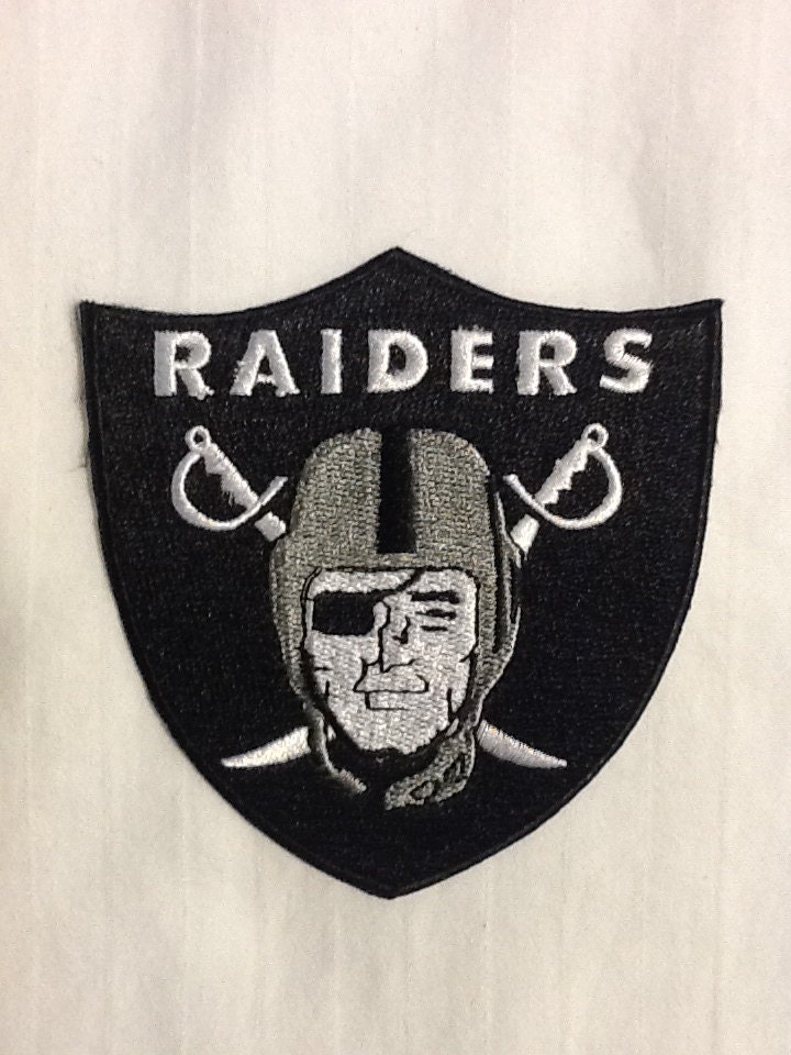 Oakland raiders embroidered patches