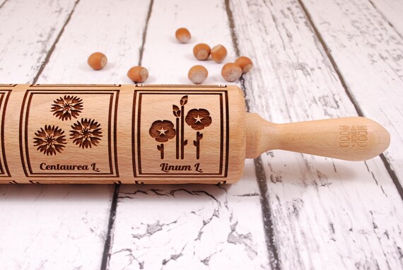 HERBARIUM – embossing rolling pin - Mother's Day idea
