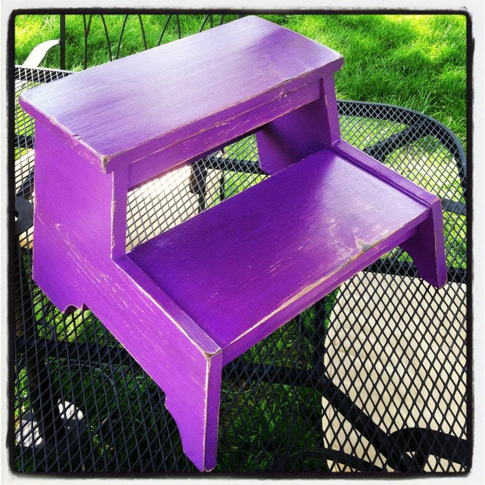 Items similar to This little stool is mine Vintage 50's Step Stool