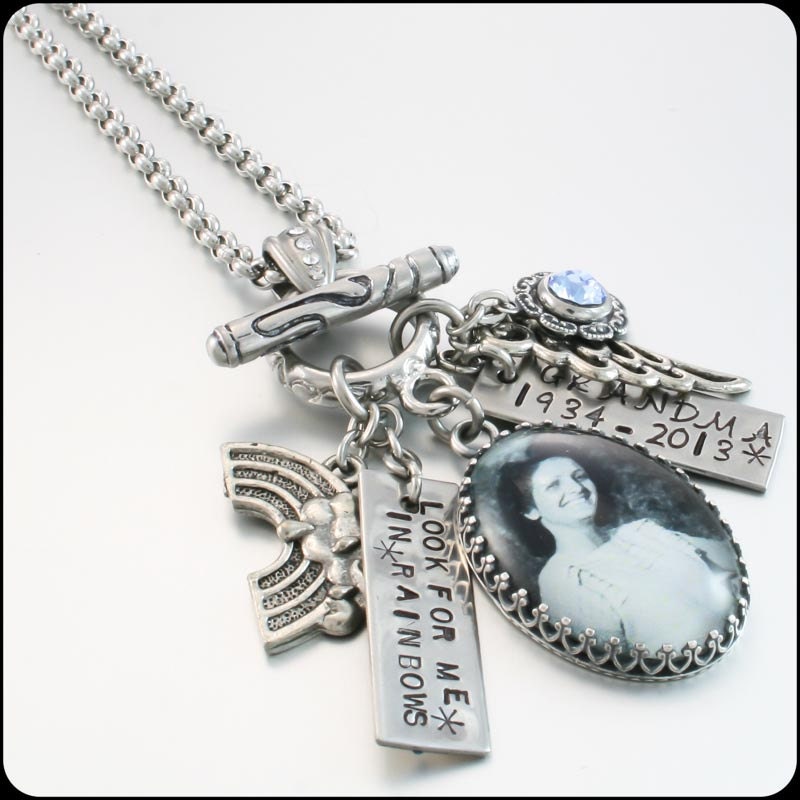 Custom Memorial Jewelry Customized Memorial by BlackberryDesigns